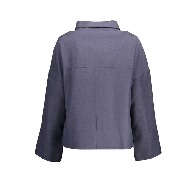 Blue Cotton Jackets & Coat