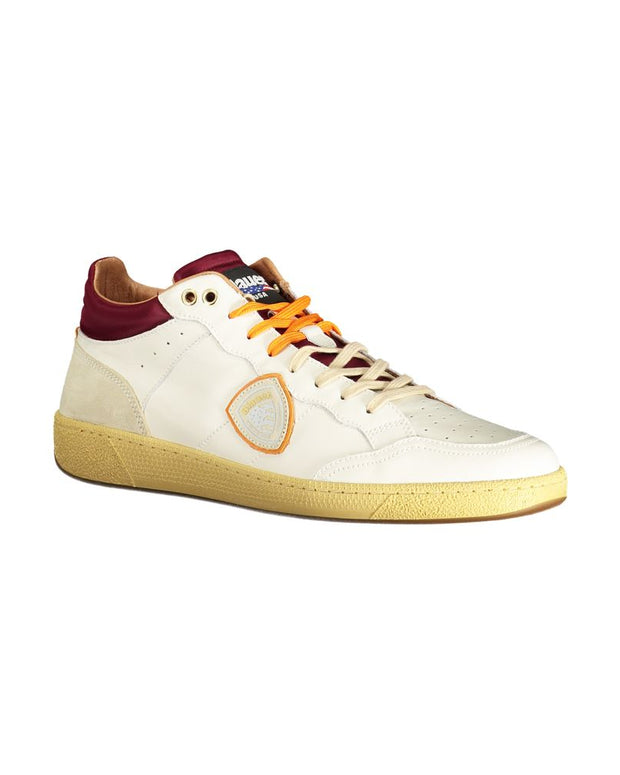 White Polyester Sneaker