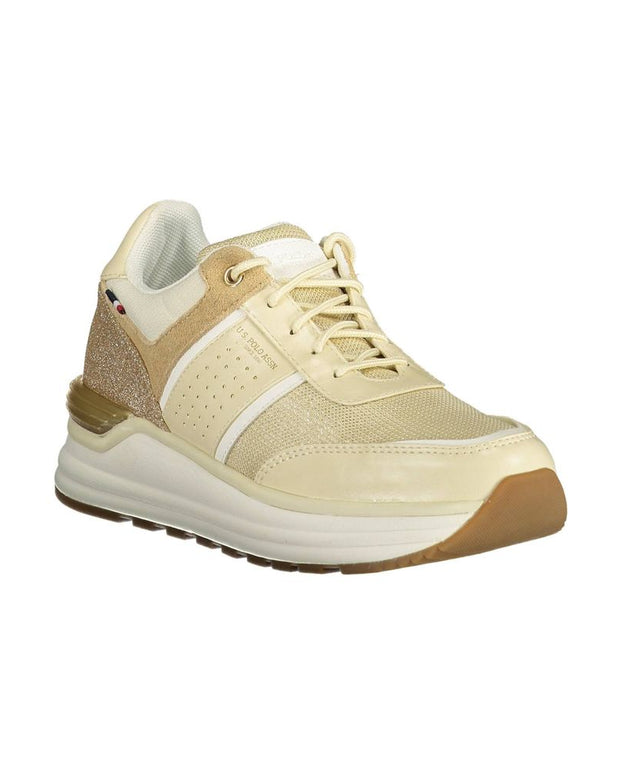Beige Polyester Sneaker