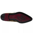 Black Gold Embellished Derby Shoes