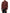 Maroon Peacock Feather Print Bomber Jacket