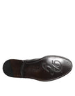 Black Leather Derby Wingtip Formal Shoes