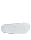 White Leather Slides Sandals Beachwear Shoes