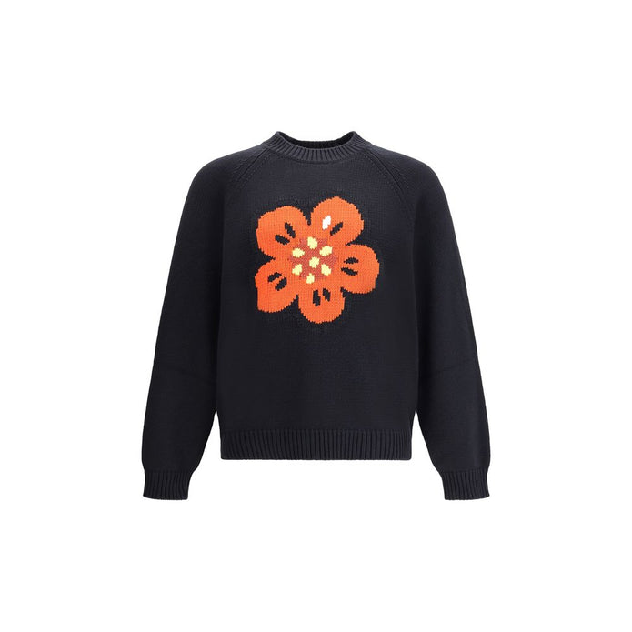 Black Cotton Sweatshirt