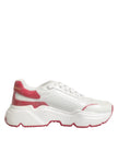 White Pink Daymaster Low Top Sneakers Shoes