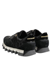 Black Gray Leopard Low Top Sneakers Shoes