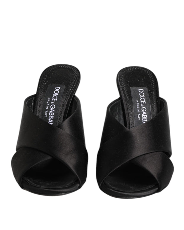 Black Keira Baroque High Heel Sandals Shoes