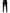 Black Polyester Mid Waist Men Trouser Pants