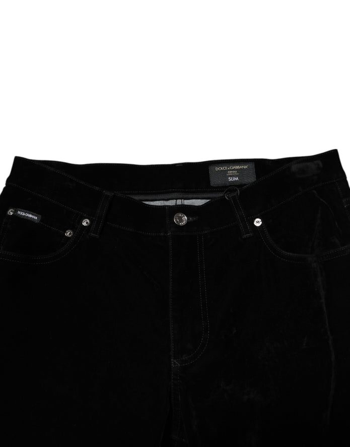 Black Cotton Men Dress Formal Trouser Pants