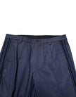 Blue Cotton Tapered Men Formal Trousers Pants