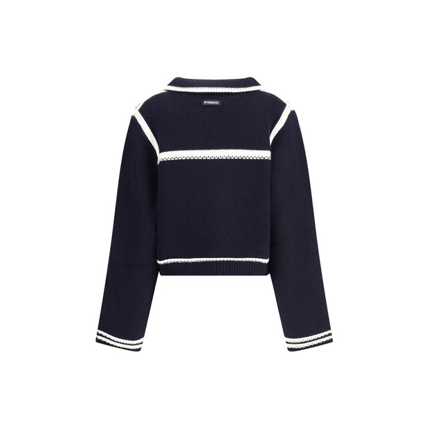 Cardigan with contrasting profiles
