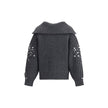 Rhinestones wool Cardigan