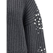 Rhinestones wool Cardigan