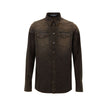 Brown Cotton Denim