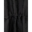 Black Polyester Trench Coat