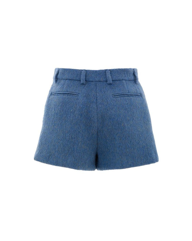Blue Wool Short