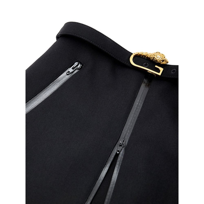 Black Wool Skirt