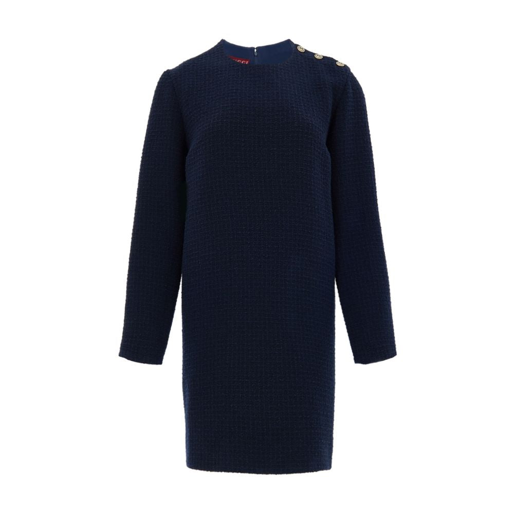 Navy Blue Wool Short