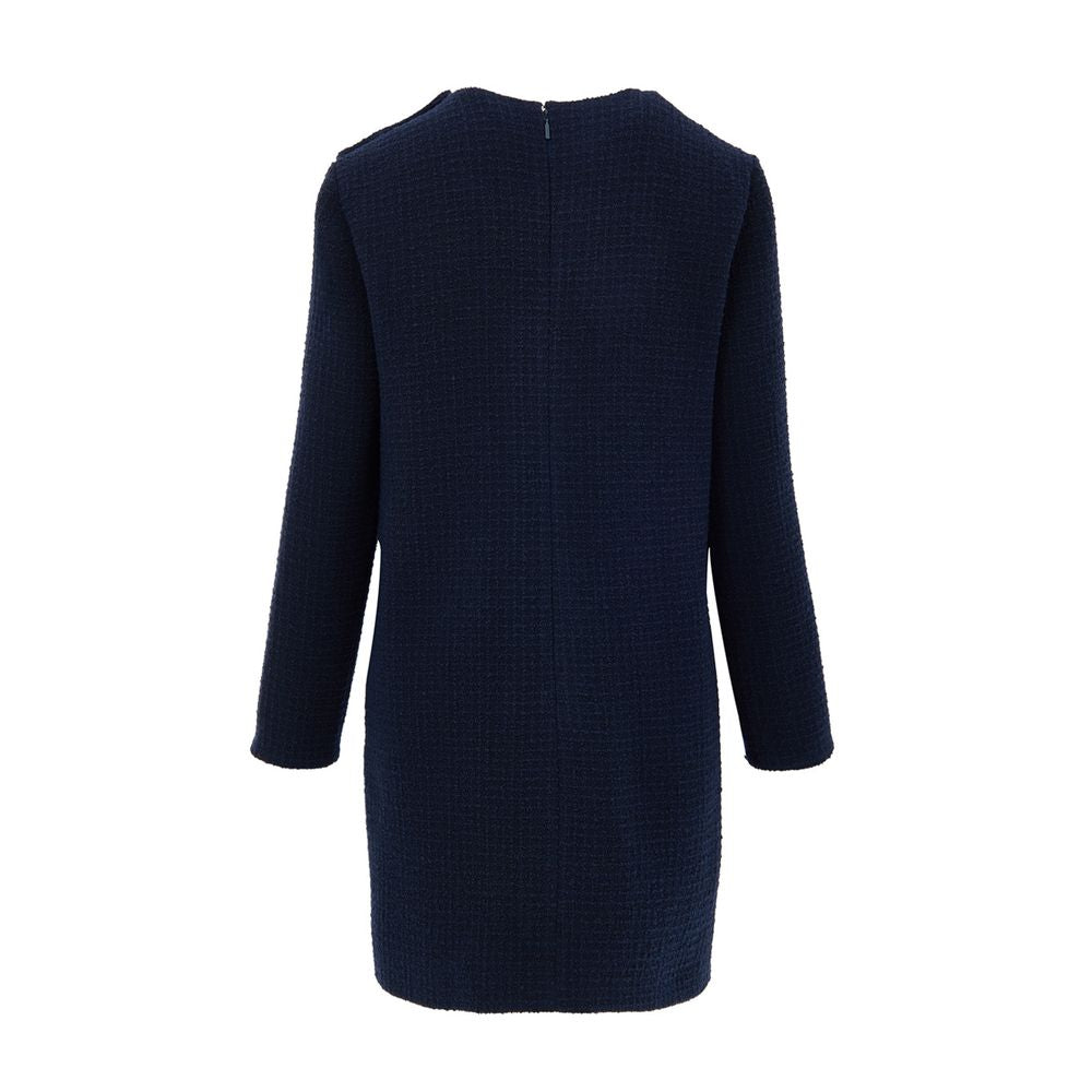 Navy Blue Wool Short