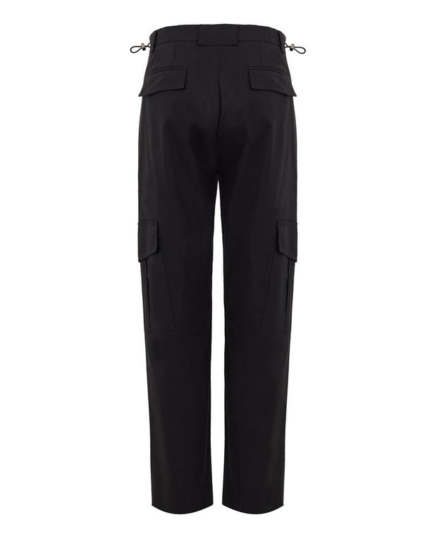 Black Cotton Cargo Pant
