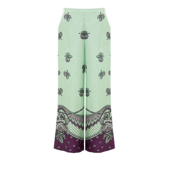 Green Silk Pant
