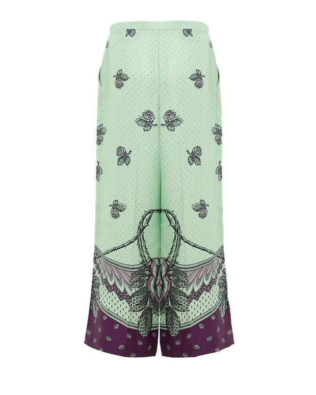 Green Silk Pant