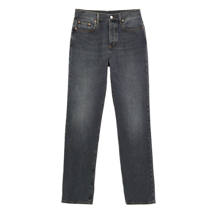 Gray Cotton Jeans Denim