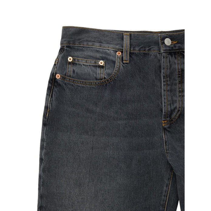 Gray Cotton Jeans Denim