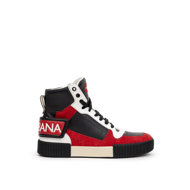 Bicolor Leather High Top
