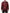 Navy Red Silk Coral Print Pullover Sweater