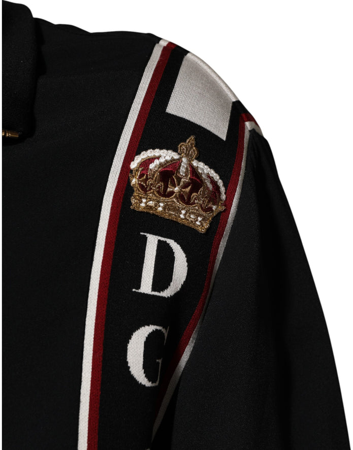 Black DG King Full Zip Sweatshirt  Sweater