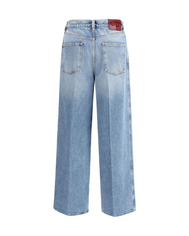 Light Blue Cotton Jeans Denim