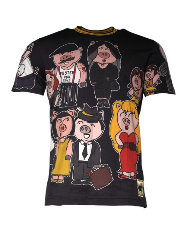 Black Cotton T-Shirt