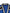 Blue Cotton Logo Patch Ribbed Knit Cardigan Sweater