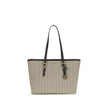 Quinn large jacquard logo Tote Bag