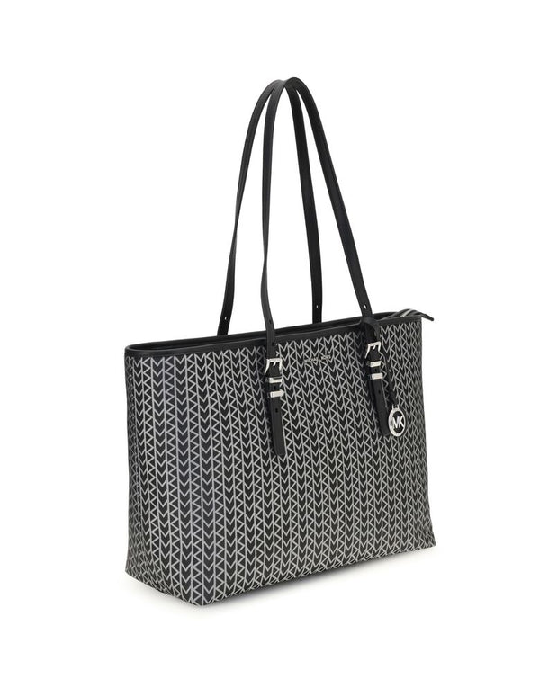 Quinn large jacquard logo Tote Bag