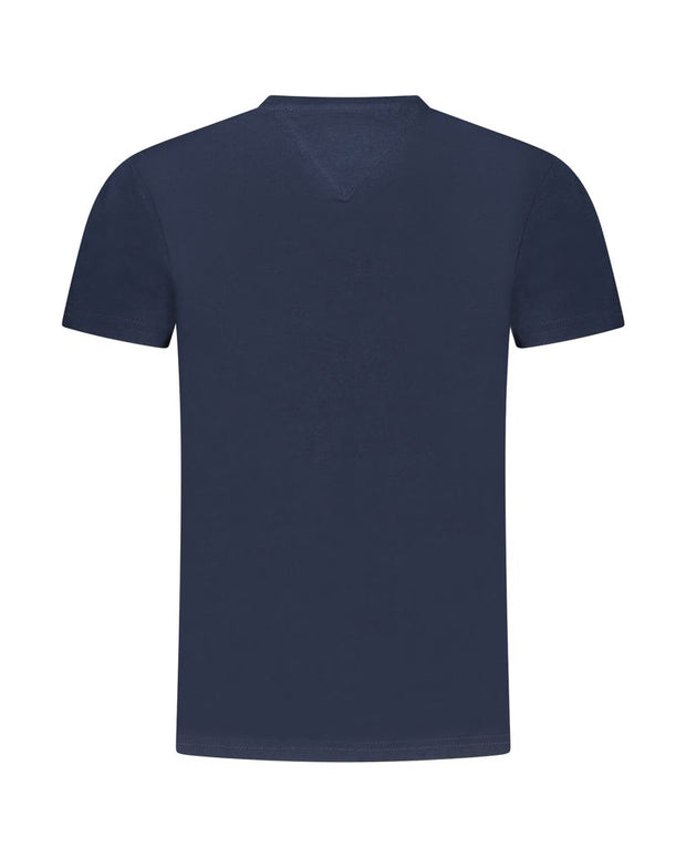 Blue Cotton Women T-Shirt