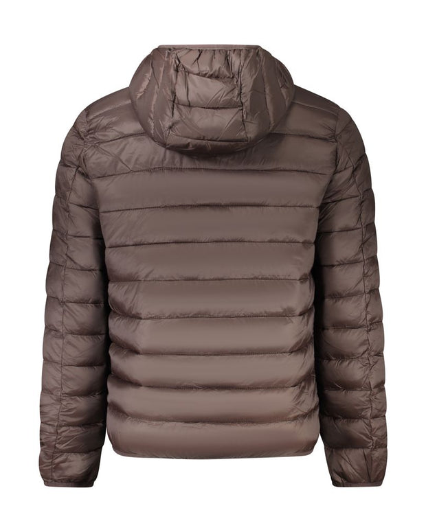 Brown Polyamide Men Jacket