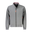 Gray Polyester Men Jacket