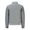 Gray Polyester Men Jacket