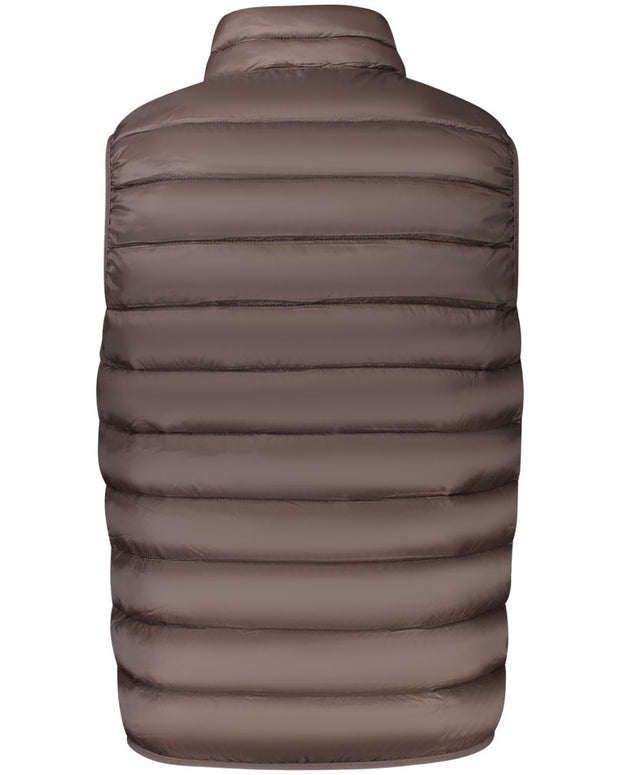 Brown Polyamide Men Jacket