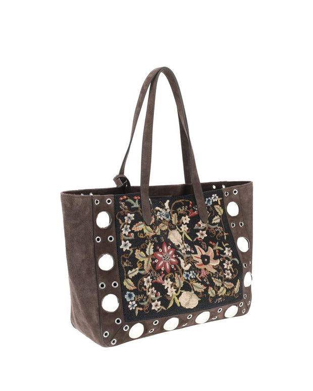 Floral embroideried Nellcote Tote Bag