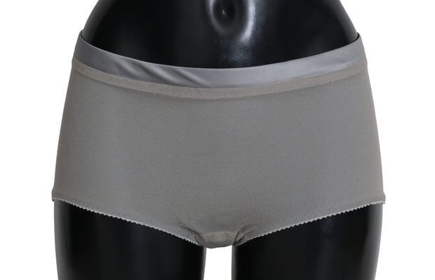 Shimmering Silver Stretch Cotton Underwear