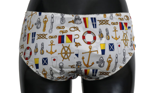 Chic Sailor Print Women Underwear