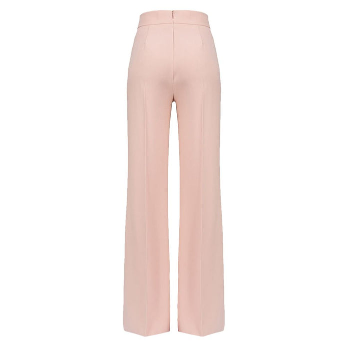 Pink Polyester Jeans & Pant