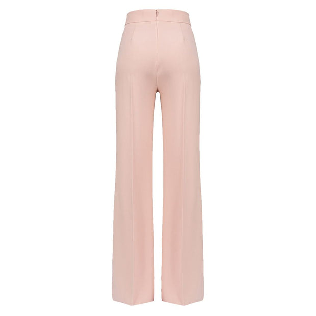 Pink Polyester Jeans & Pant