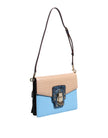 Blue Beige Exotic Leather LUCIA Crossbody Bag