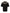 Black Coin Print Cotton Crew Neck T-shirt