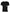 Black Logo Patch Cotton Crew Neck T-shirt