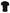 Black Logo Patch Cotton Crew Neck T-shirt